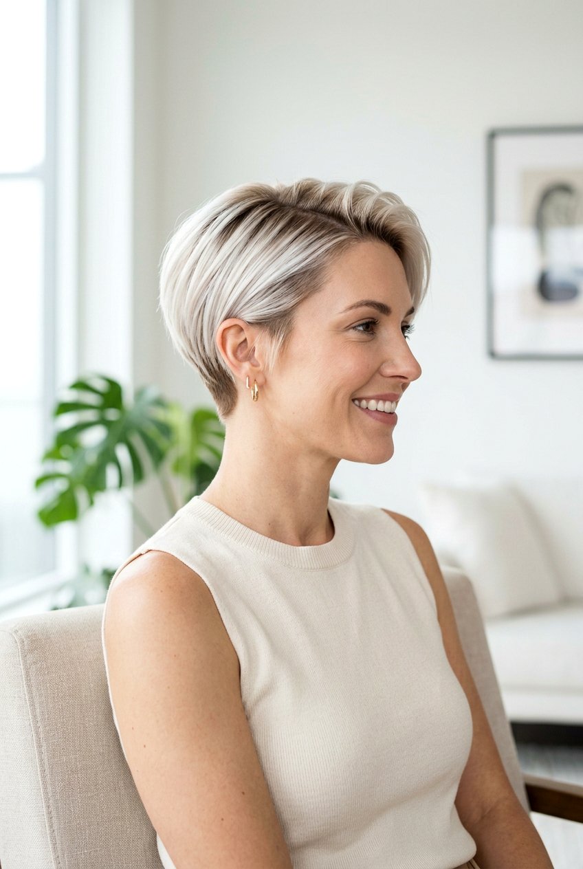 Platinum Balayage Pixie Haircut - 20 balayage on pixie haircut - 20 balayage on pixie haircut