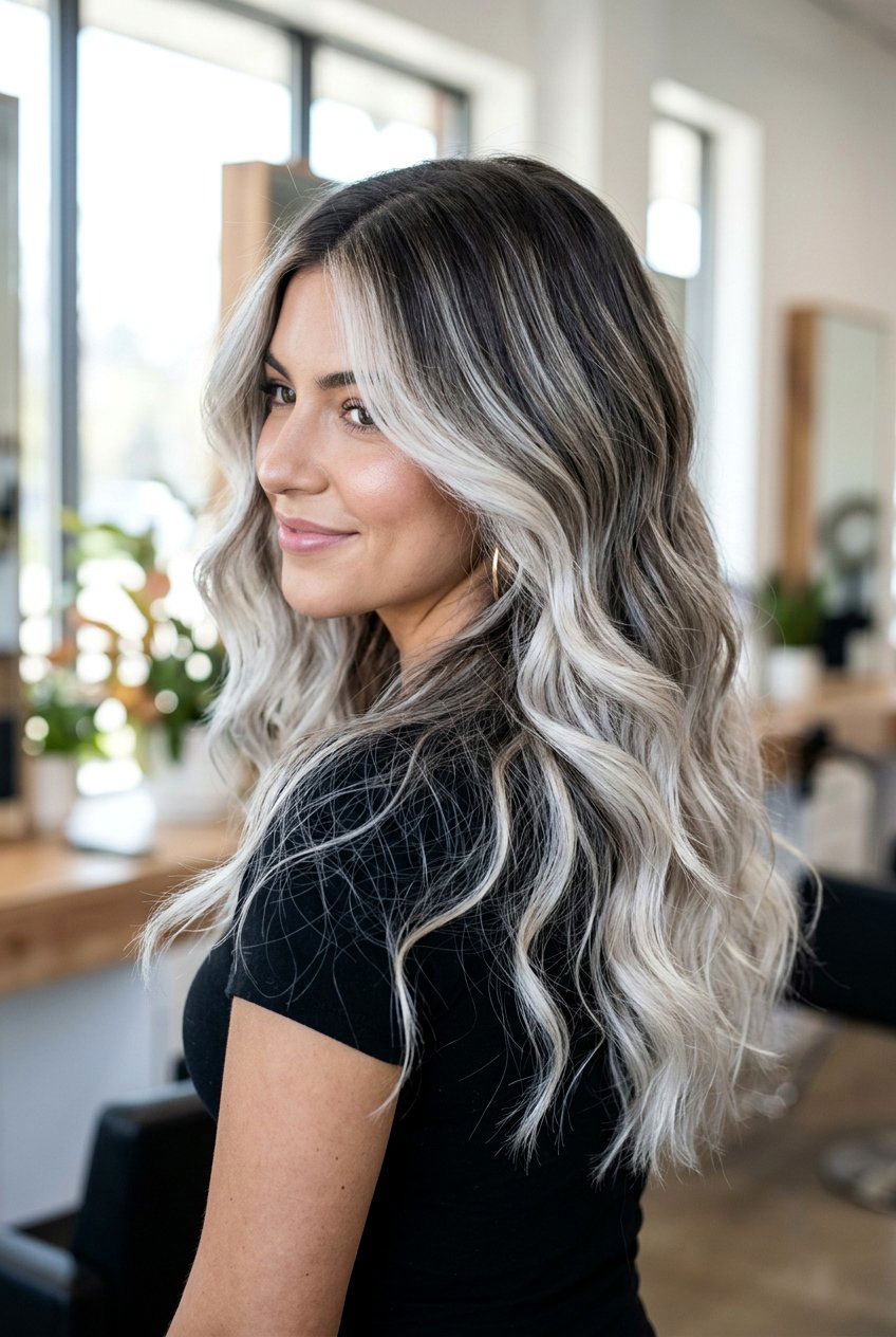 Platinum Balayage - 20 balayage hair color ideas - 20 balayage hair color ideas