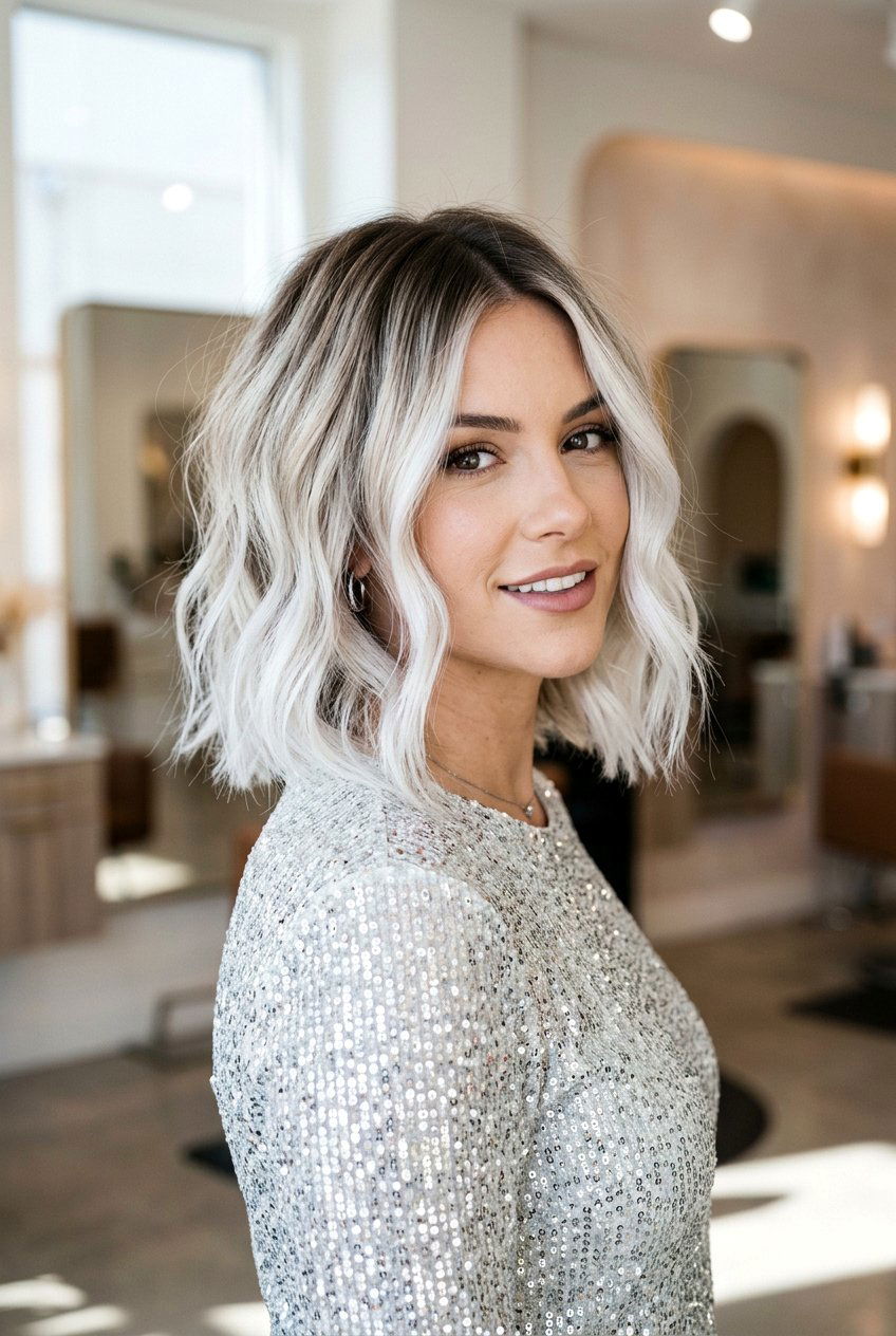 Platinum Blonde Balayage Bob - 20 blonde balayage for shoulder length bob - 20 blonde balayage for shoulder length bob