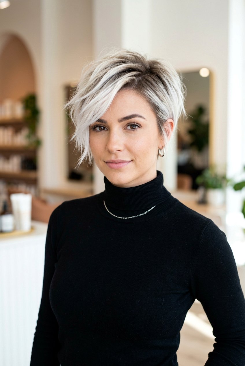 Platinum Blonde Balayage Pixie Cut - 20 mature women blonde balayage ideas - 20 mature women blonde balayage ideas