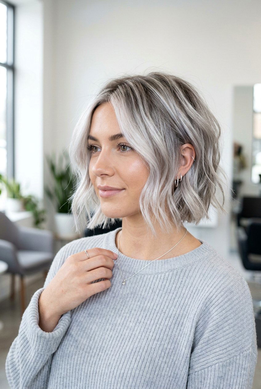 Platinum Blonde Balayage With Ash Lowlights - 20 blonde balayage with lowlights - 20 blonde balayage with lowlights