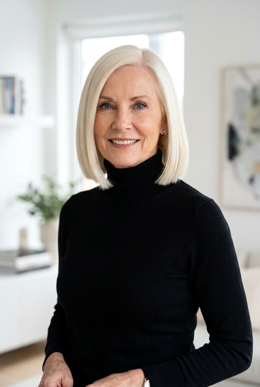 Platinum Blonde Bob Older Women - 20 blonde refresh for older women - 20 blonde refresh for older women