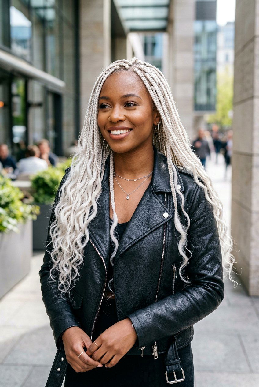 Platinum Blonde Goddess Box Braids - 20 goddess box braids hairstyles - 20 goddess box braids hairstyles