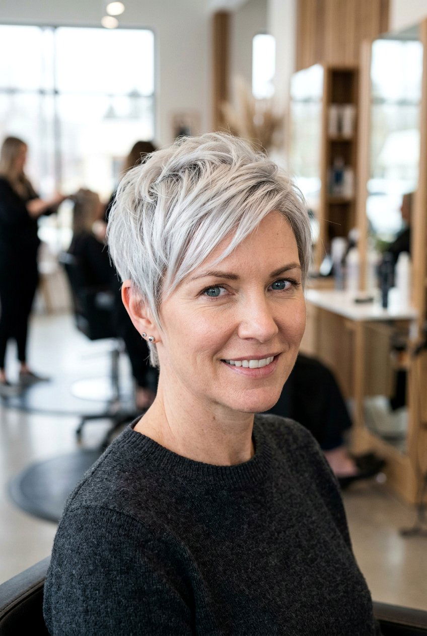 Platinum Blonde Hair - 20 hair color ideas for gray coverage - 20 hair color ideas for gray coverage