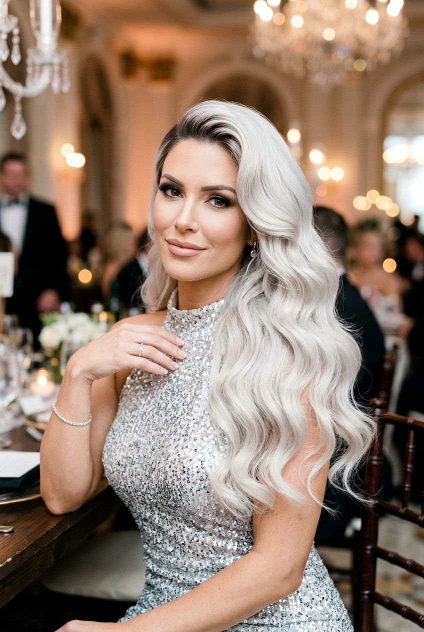 Platinum Blonde Hollywood Waves - 20 hollywood waves hairstyle - 20 hollywood waves hairstyle