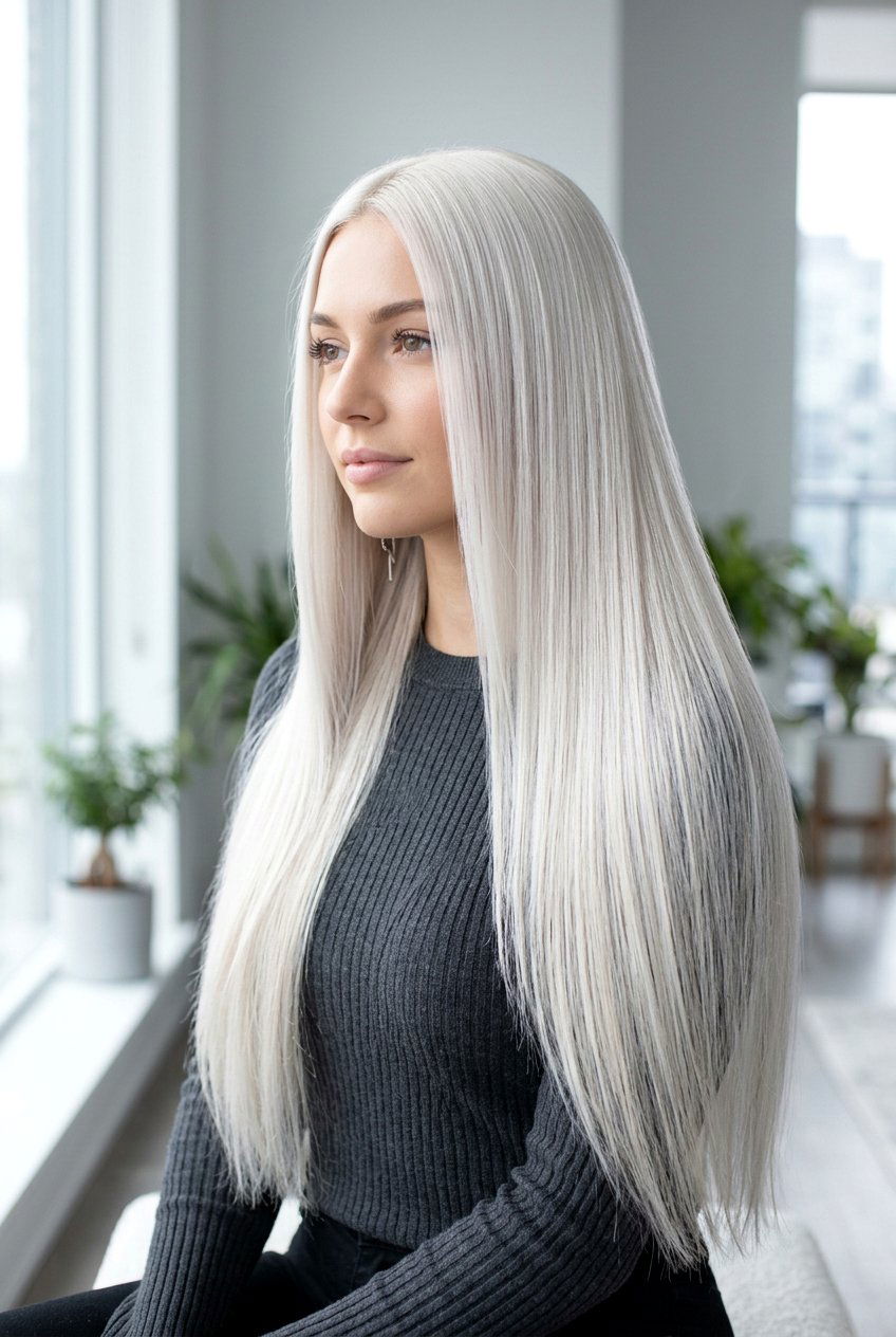 Platinum Blonde Long Hair - 20 hair color ideas for long hair - 20 hair color ideas for long hair
