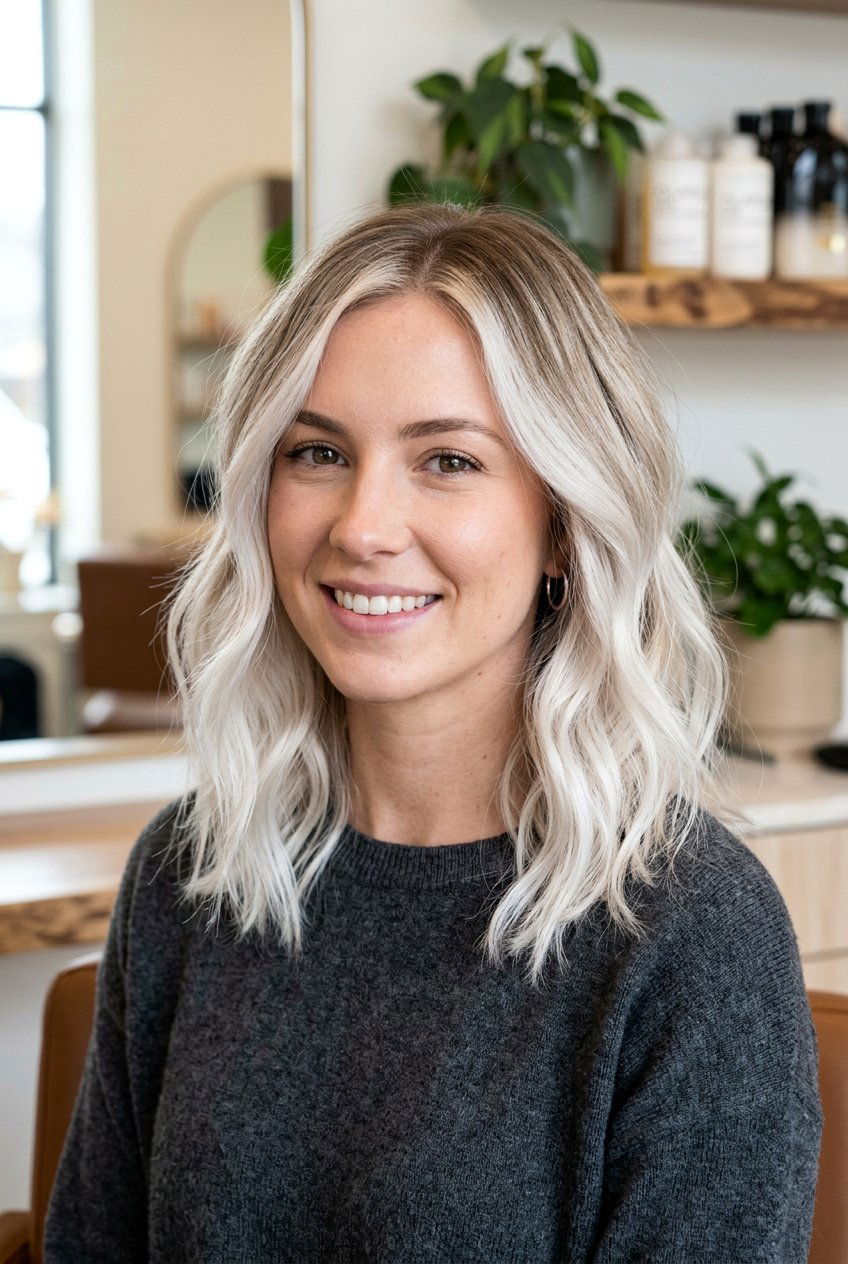 Platinum Blonde Root Melt - 20 root melt hair color - 20 root melt hair color