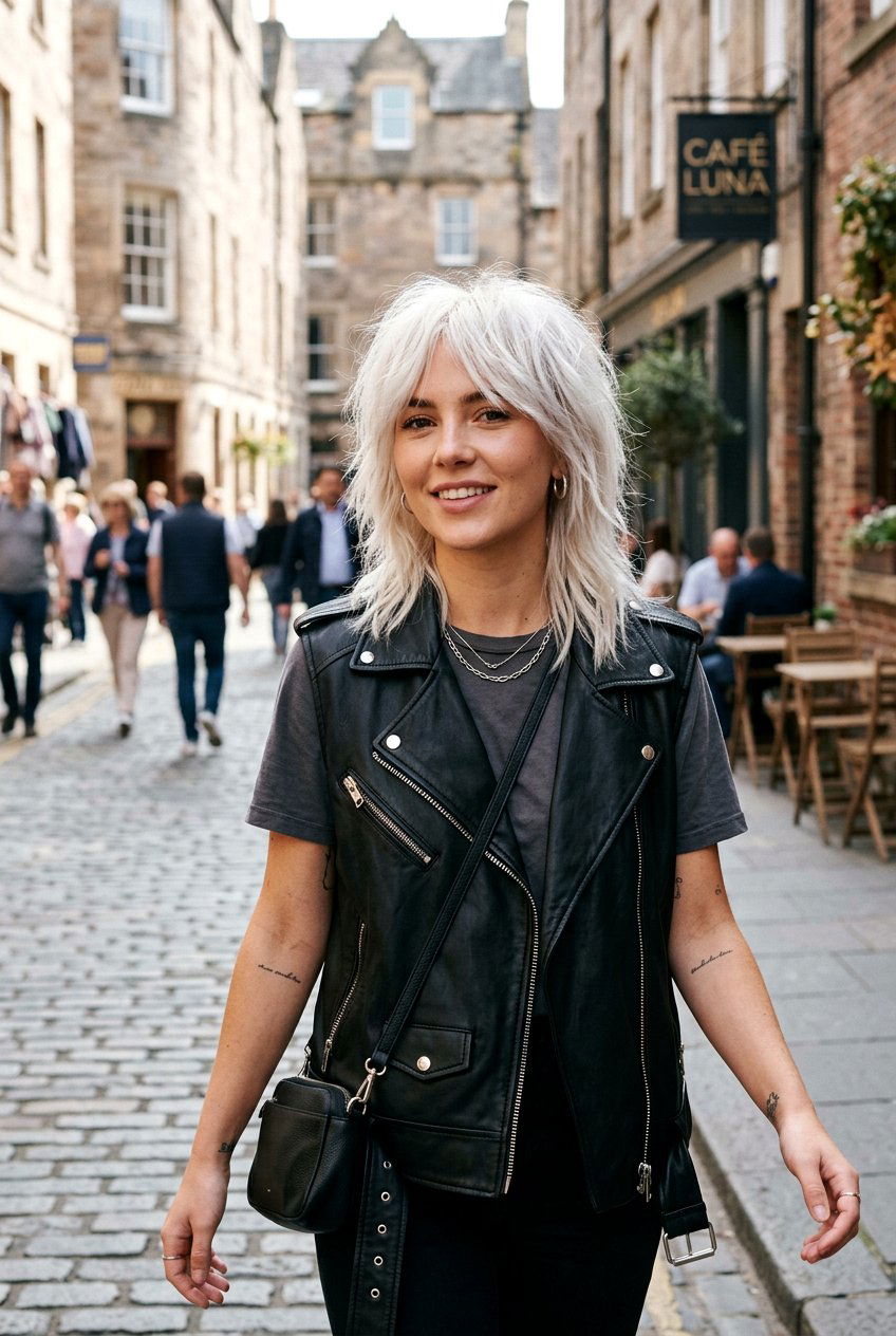 Platinum Blonde Shag Haircut - 20 hair color ideas for shag haircuts - 20 hair color ideas for shag haircuts