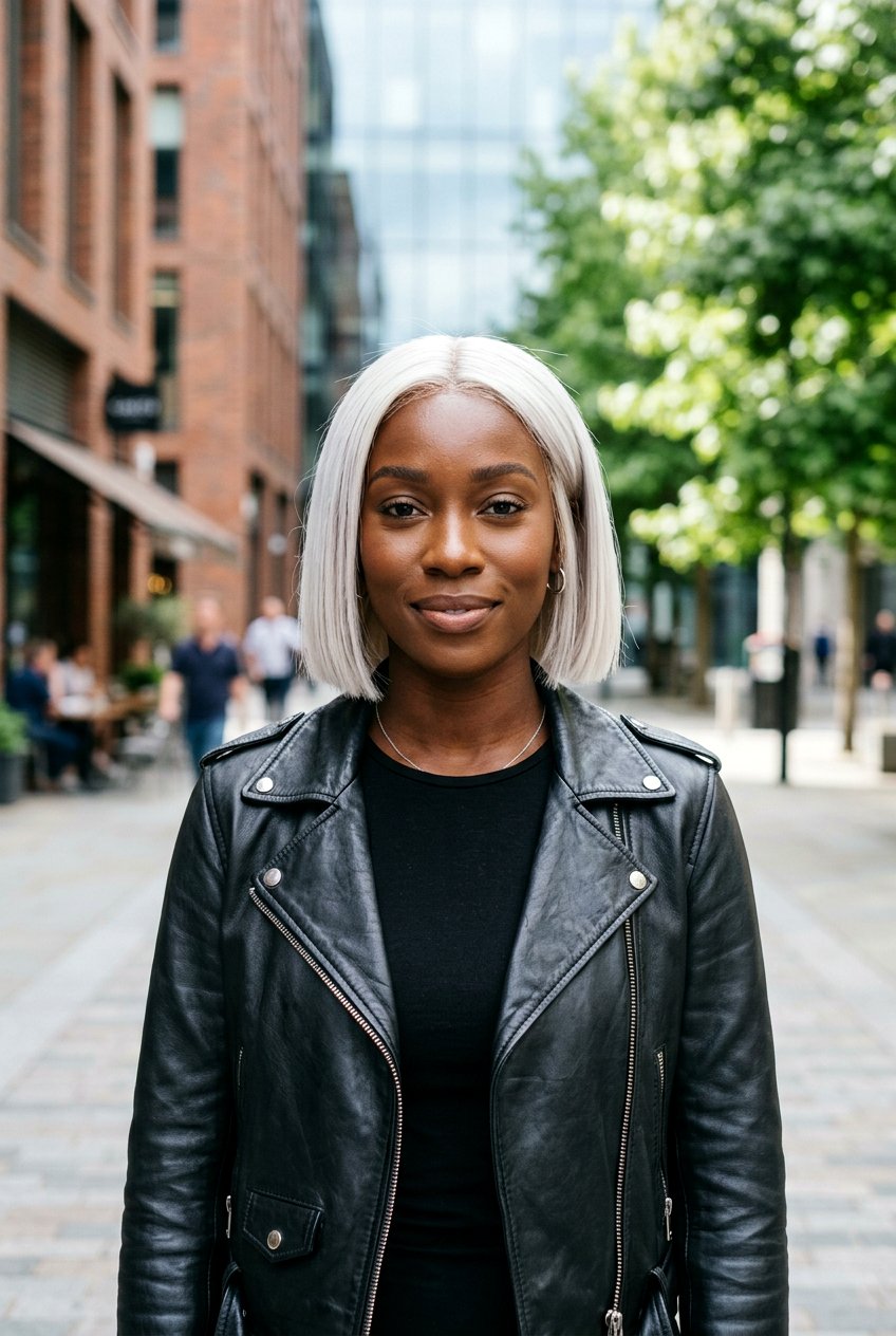 Platinum Blonde Short Bob - 20 black women short bob haircut ideas - 20 black women short bob haircut ideas