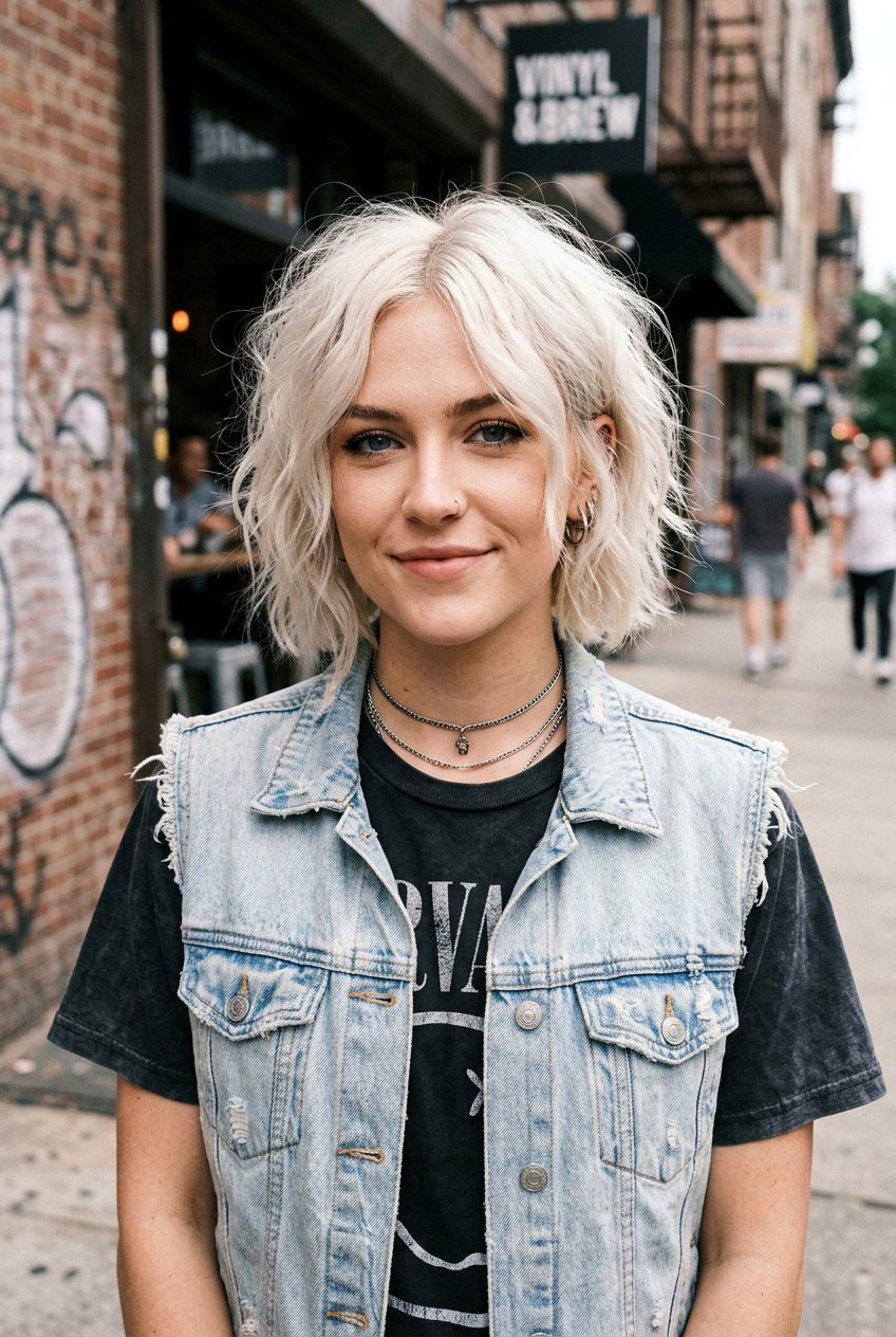 Platinum Grunge Bob Haircut - 20 grunge bob haircut for women - 20 grunge bob haircut for women
