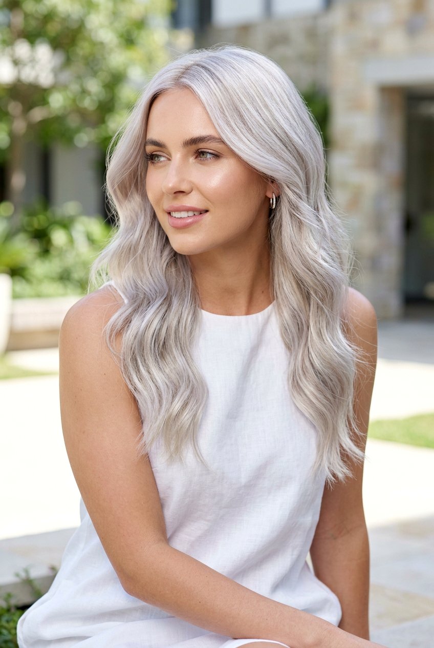 Platinum Hair With Silver Blonde Highlights - 20 cool silver blonde highlights - 20 cool silver blonde highlights