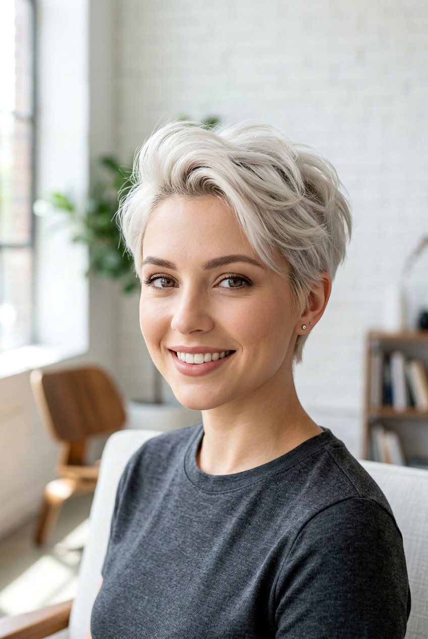 Platinum Pixie Haircut For Oval Face - 20 platinum pixie haircut - 20 platinum pixie haircut