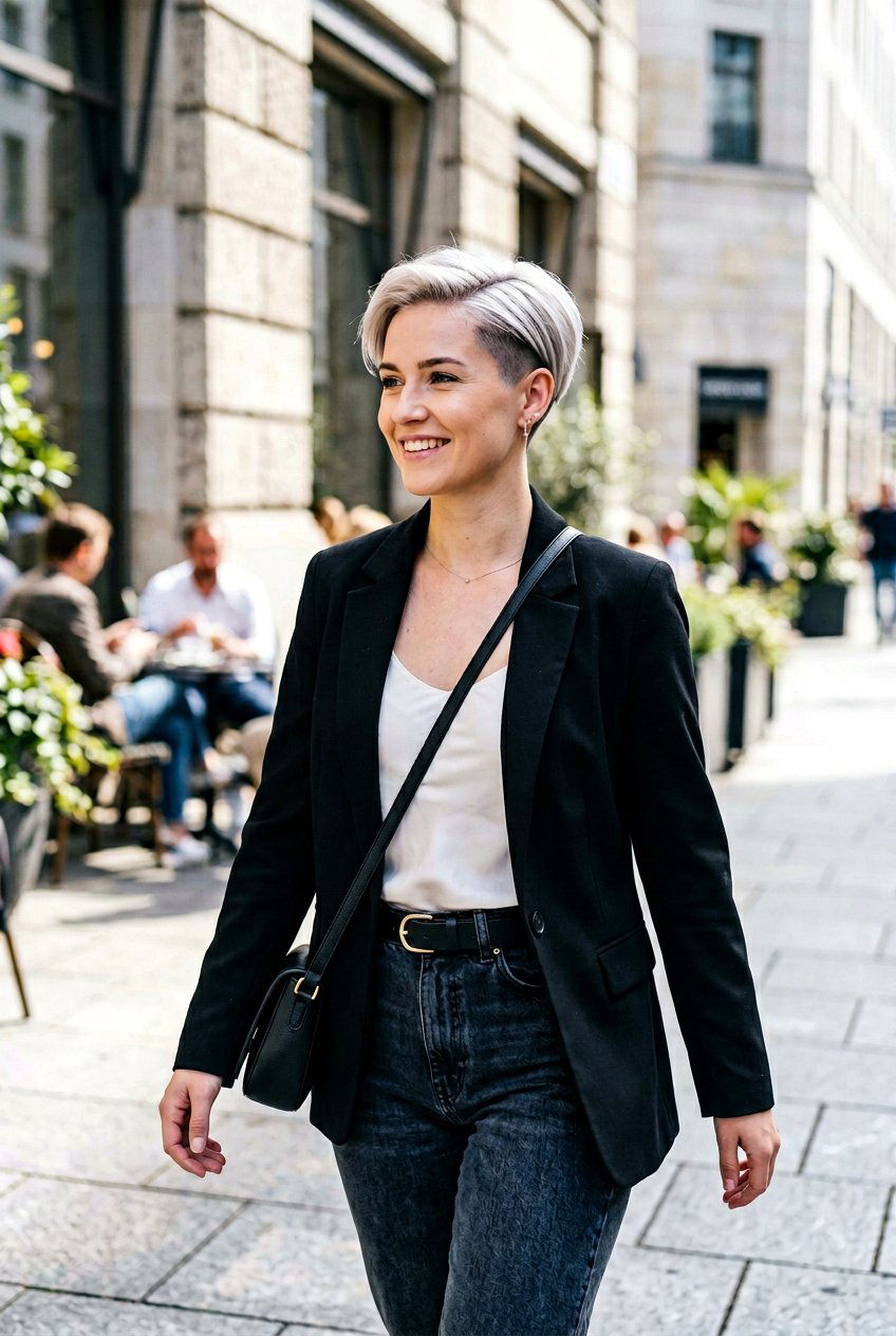 Platinum Pixie With Undercut - 20 edgy pixie with undercut - 20 edgy pixie with undercut