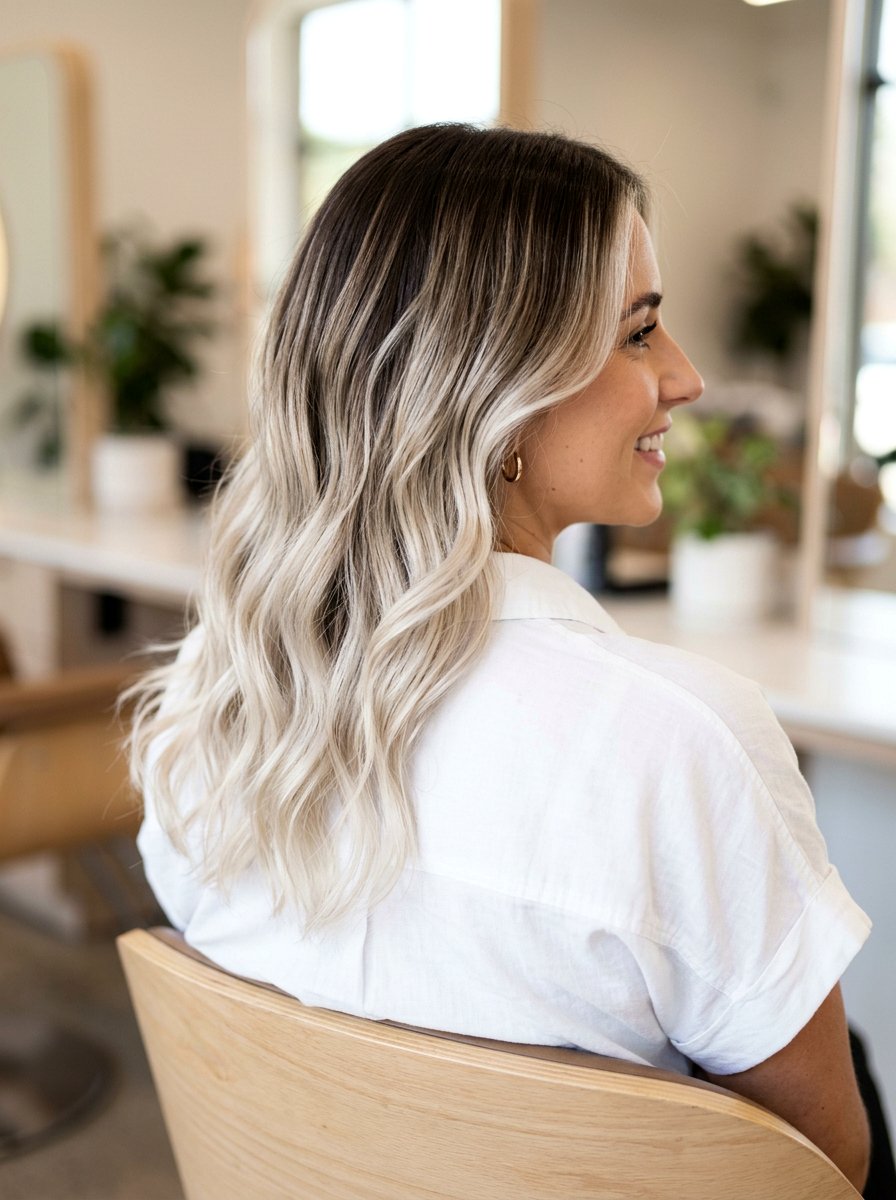 Platinum Root Smudge Balayage - 20 root smudge ideas for balayage - 20 root smudge ideas for balayage