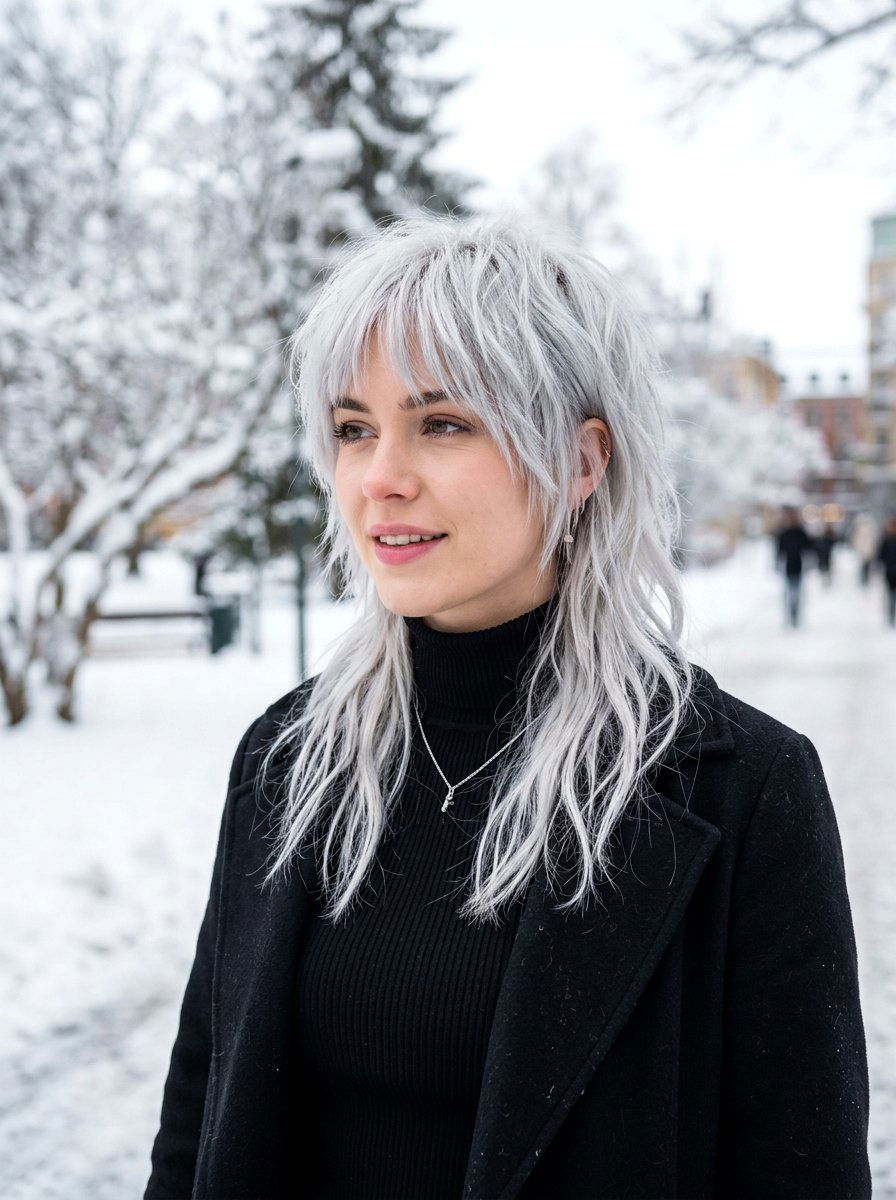 20 Stunning Silver Wolf Cut Color Ideas for Your Next Look