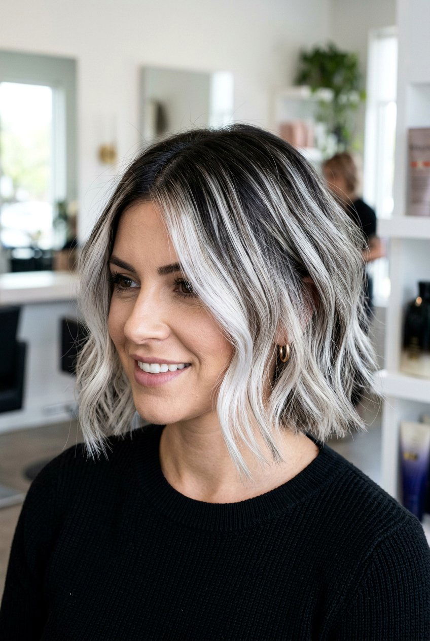 Platinum balayage short hair - 20 balayage for short hair - 20 balayage for short hair
