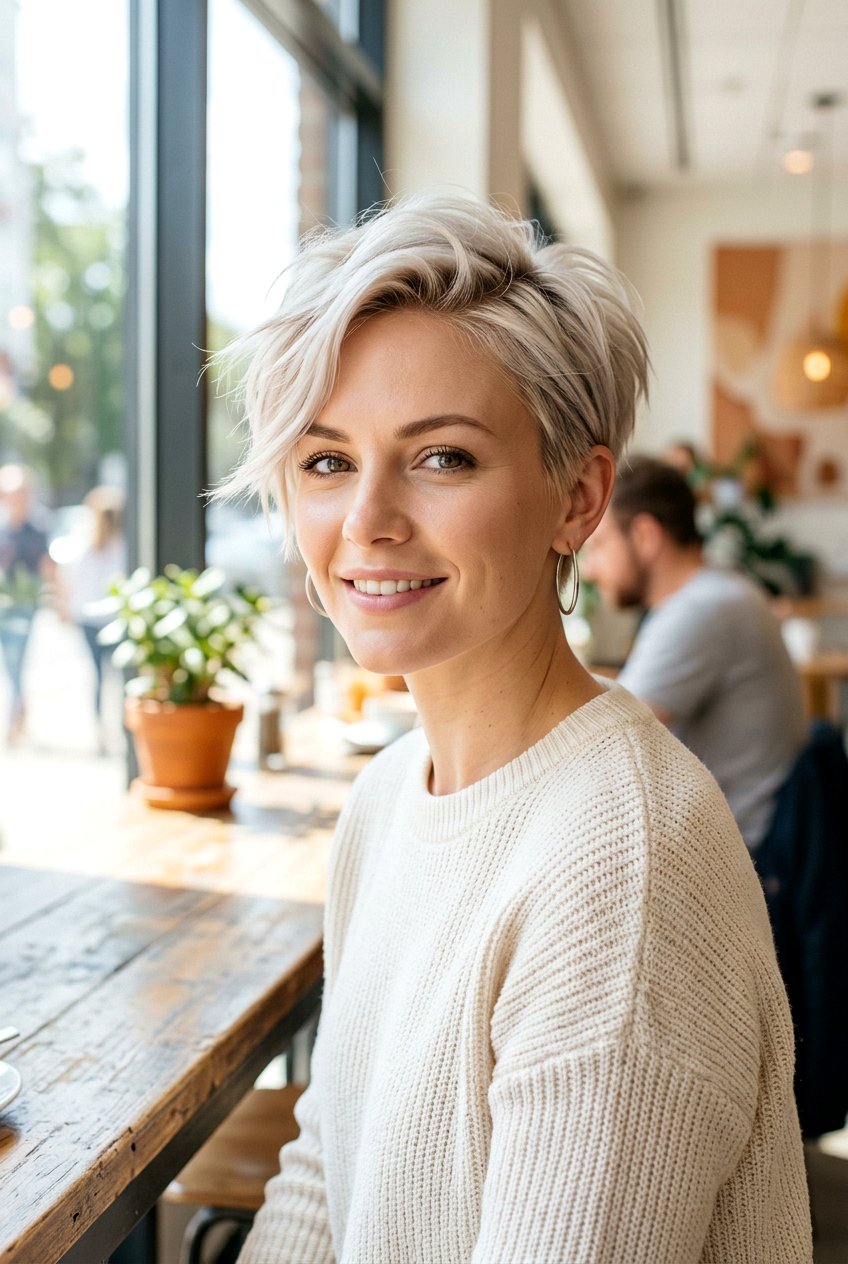 Platinum beige blonde pixie - 20 cool beige blonde hair - 20 cool beige blonde hair