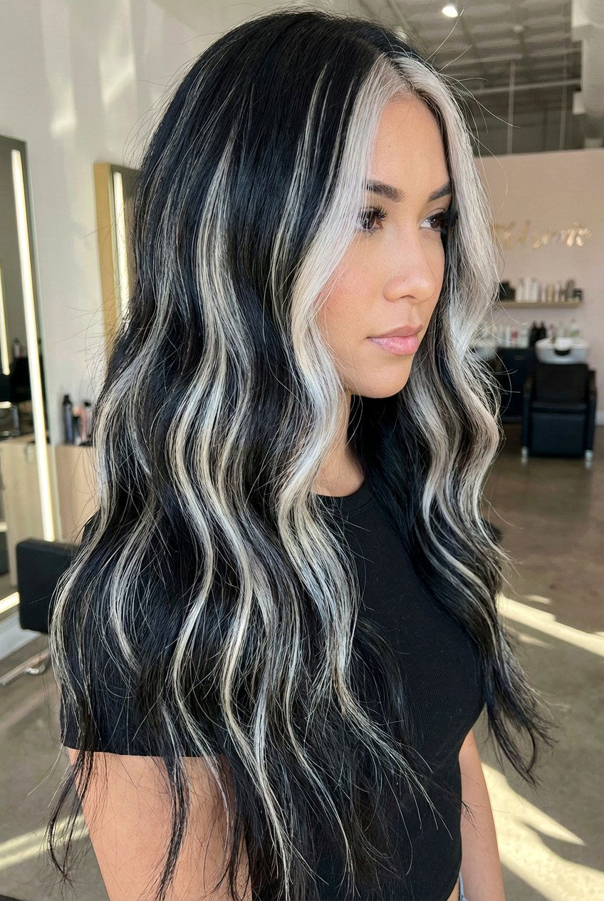 Platinum blonde highlights on black hair - 20 blonde highlights on black hair - 20 blonde highlights on black hair