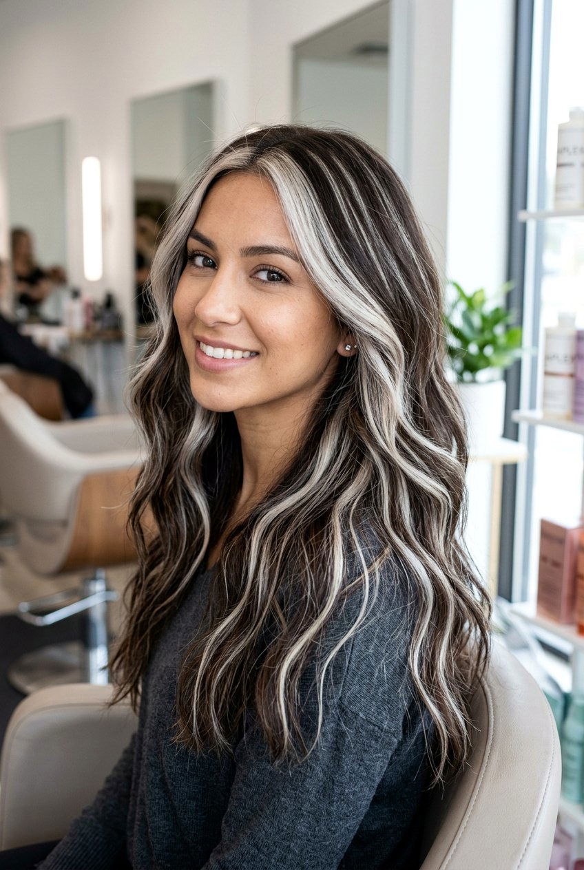 Platinum blonde highlights on dark brown hair - 20 blonde highlights on brown hair - 20 blonde highlights on brown hair