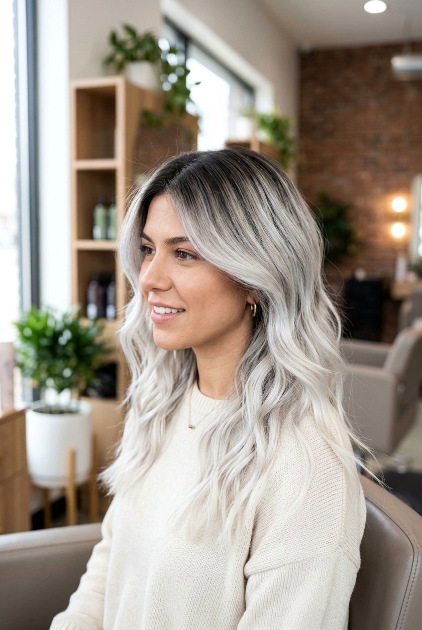 Platinum shadow root balayage - 20 shadow root balayage - 20 shadow root balayage