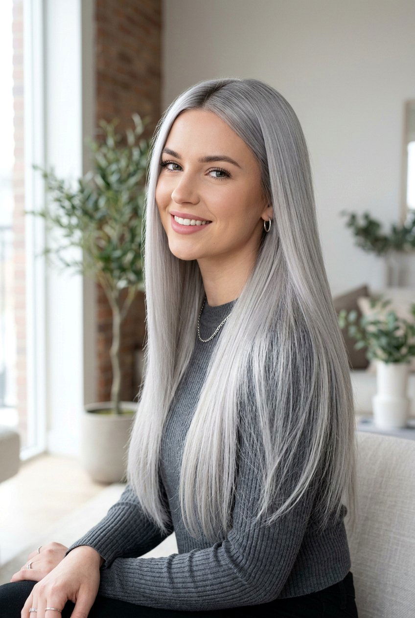 Platinum smoky gray hair - 20 smoky gray hair color - 20 smoky gray hair color