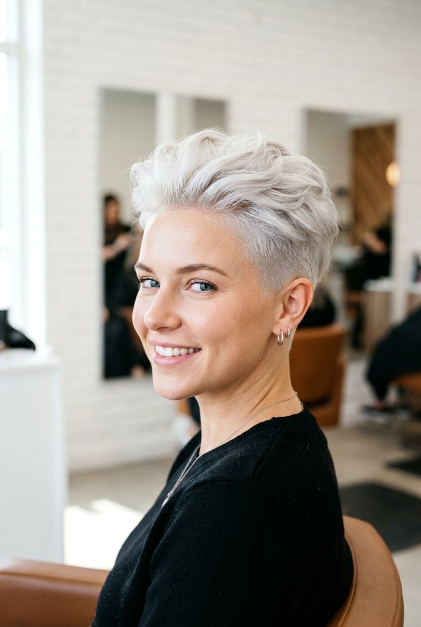 Platinum undercut pixie haircut - 20 undercut pixie haircut - 20 undercut pixie haircut