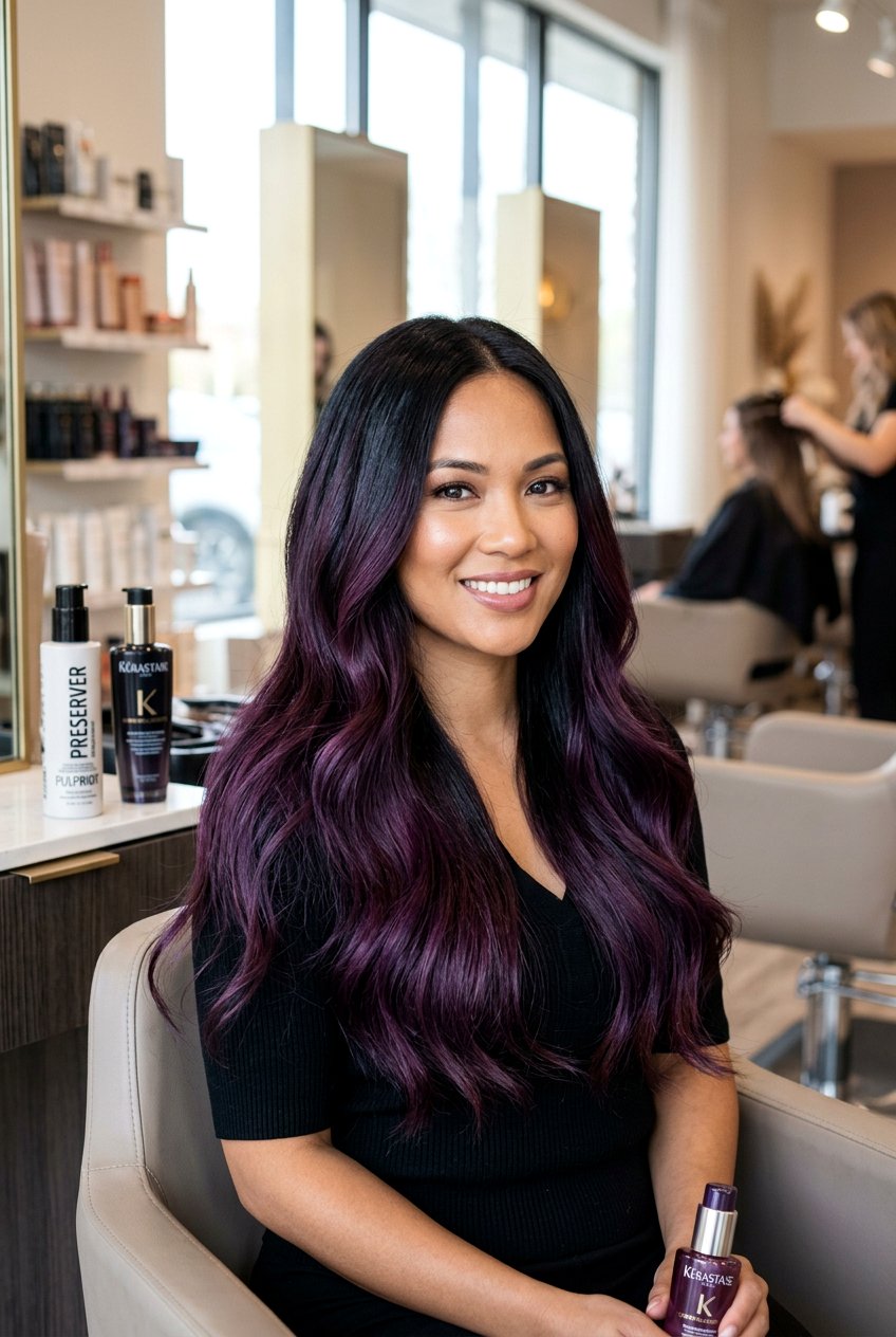 Plum Balayage Hair Care - 20 plum balayage on black hair - 20 plum balayage on black hair