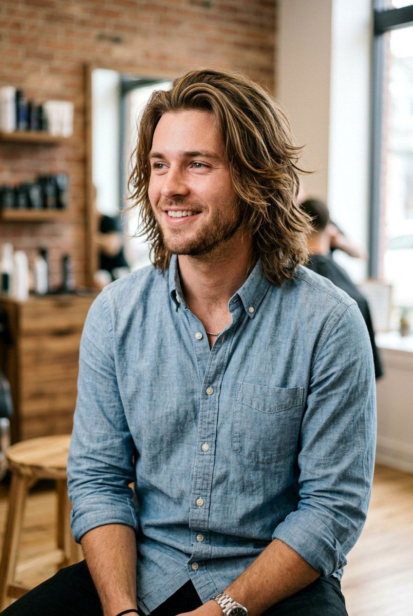 Point Cut Long Layers - 20 long layered haircut for men - 20 long layered haircut for men