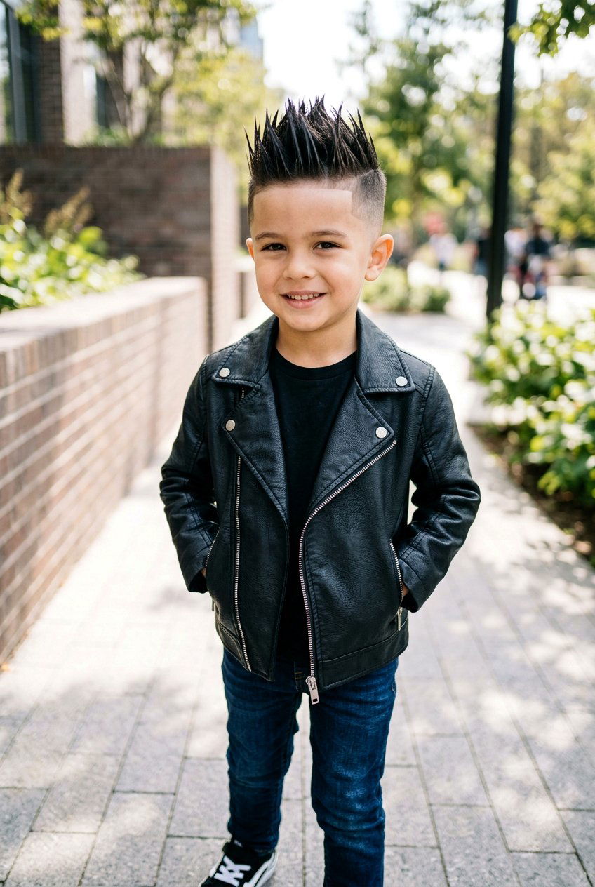 Pointy Spiked Fade - 20 little boy long top short sides haircut - 20 little boy long top short sides haircut