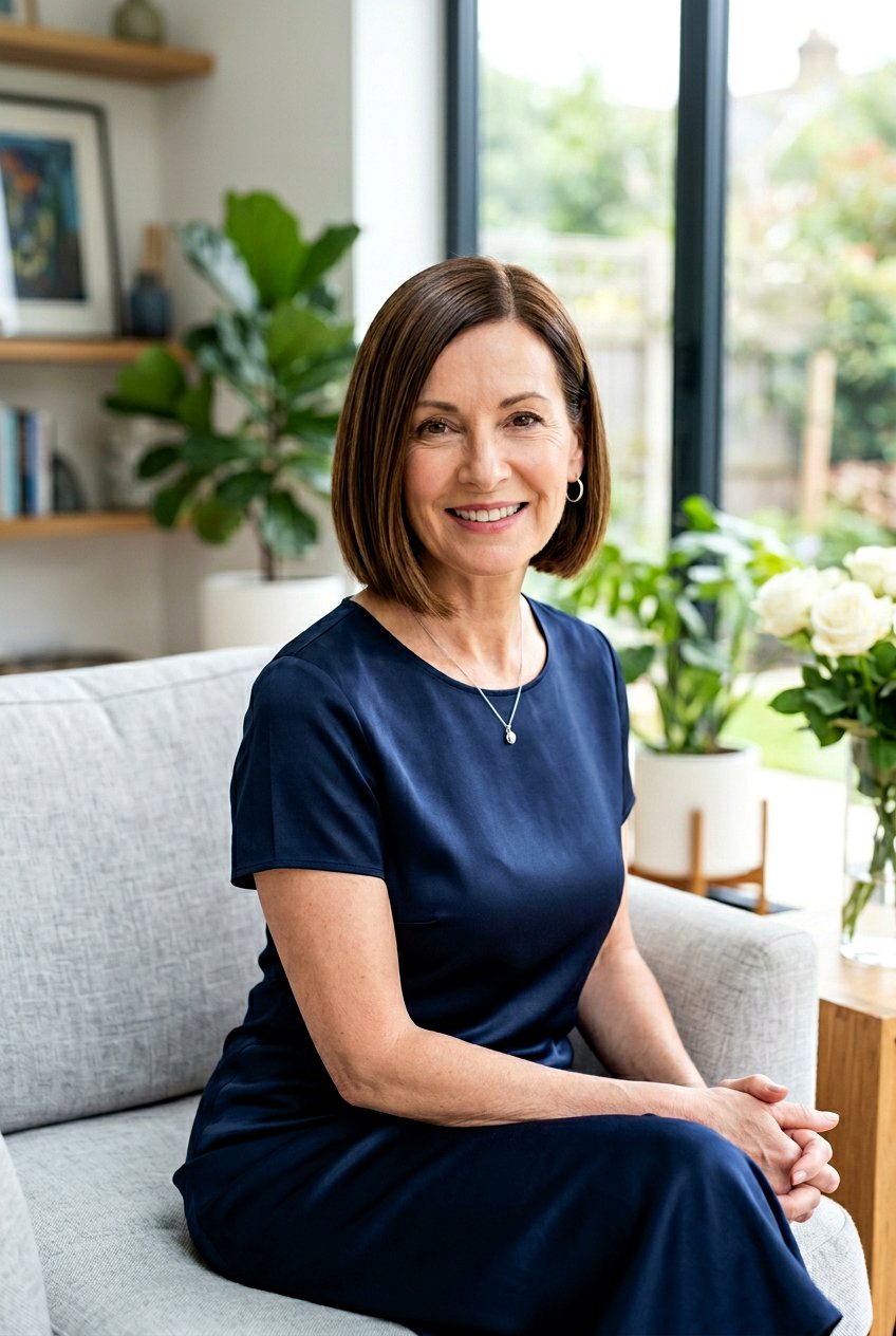 Polished Bob - 20 bridal hairstyle for mature bride - 20 bridal hairstyle for mature bride