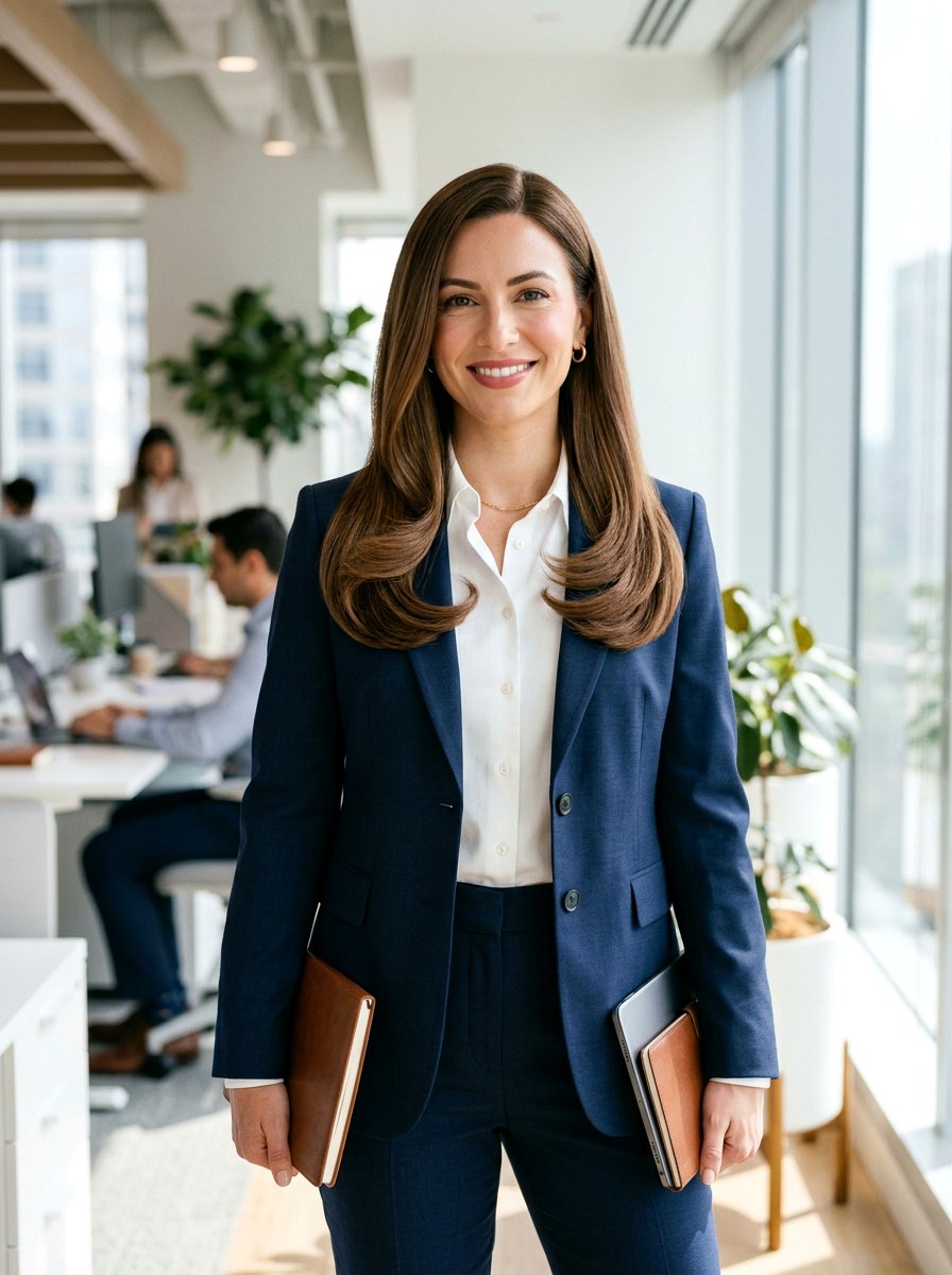 Polished C Curve Blowout - 20 soft luxury blowout hairstyle - 20 soft luxury blowout hairstyle