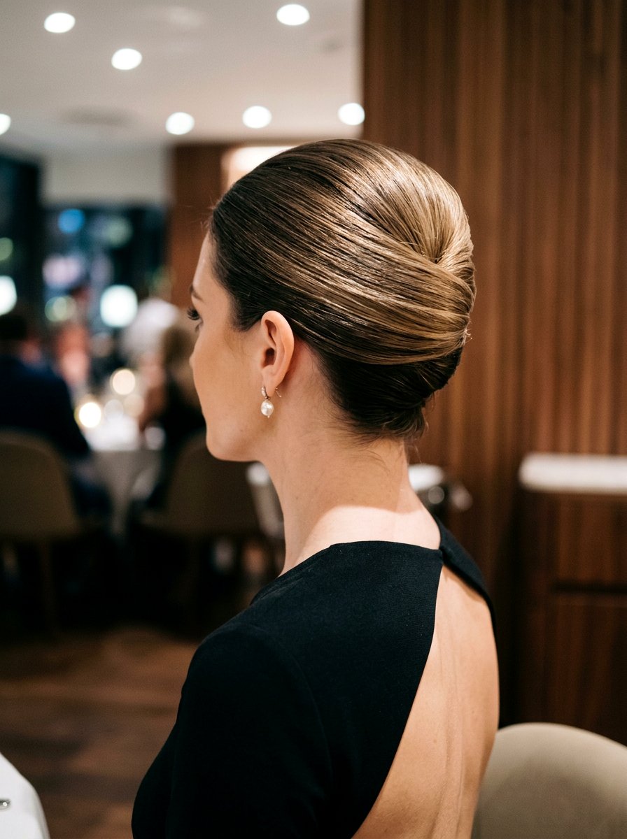 Polished French Twist - 20 soft glam hairstyle for moms - 20 soft glam hairstyle for moms