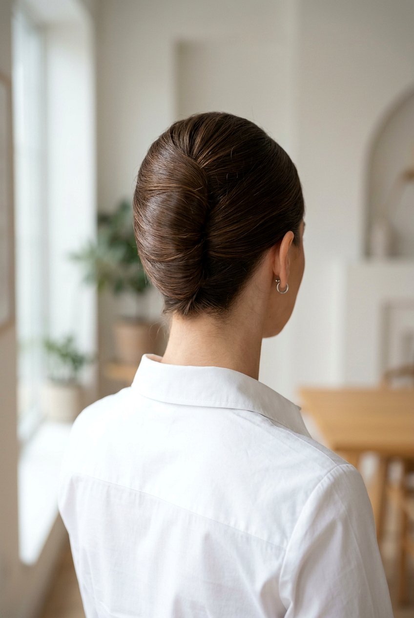 Polished French Twist - 20 best office hairstyle ideas - 20 best office hairstyle ideas