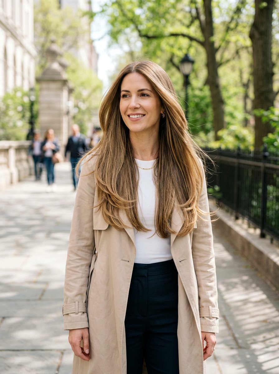 Polished Long Layers - 20 classy hairstyle ideas for women - 20 classy hairstyle ideas for women