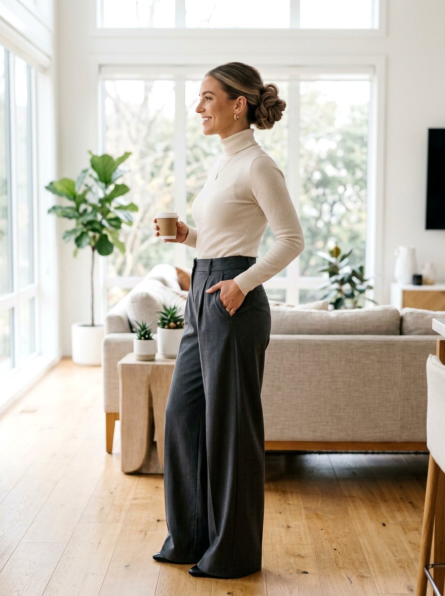 Polished Messy Bun - 20 office hair ideas for women - 20 office hair ideas for women