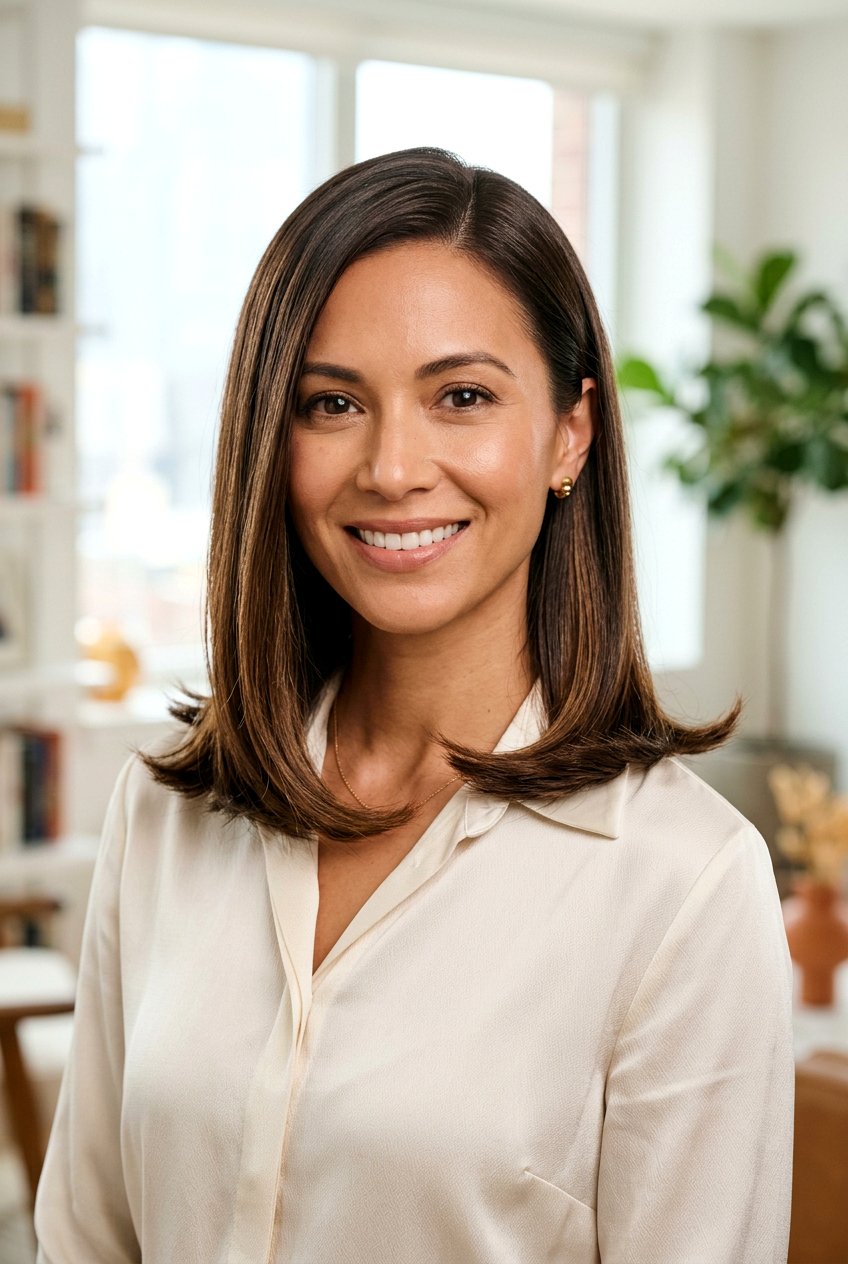 Polished Midi Cut With Tapered Flipped Ends - 20 medium haircut with flipped ends - 20 medium haircut with flipped ends