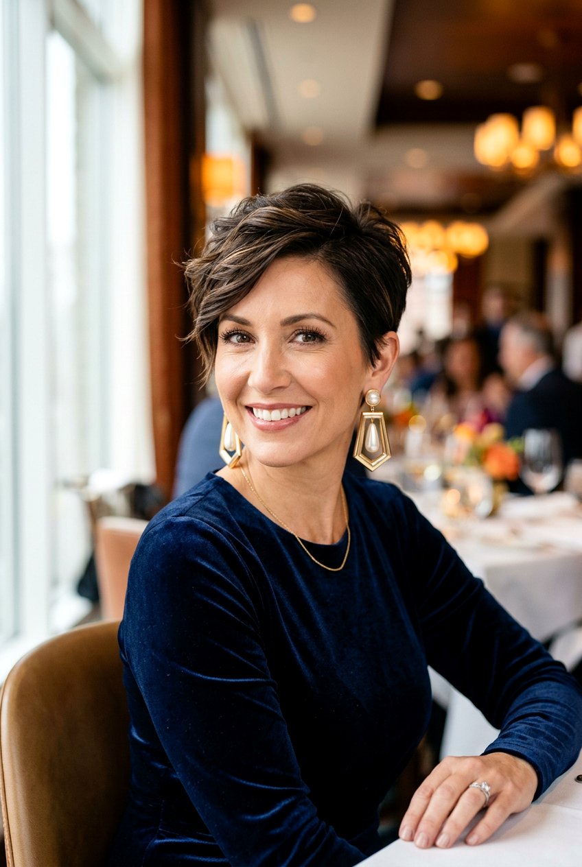 Polished Pixie Anniversary Hairstyle - 20 anniversary hairstyles - 20 anniversary hairstyles