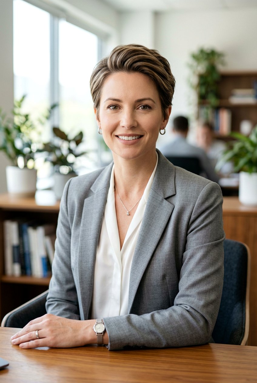 Polished Pixie Cut - 20 polished hairstyle for job interview - 20 polished hairstyle for job interview