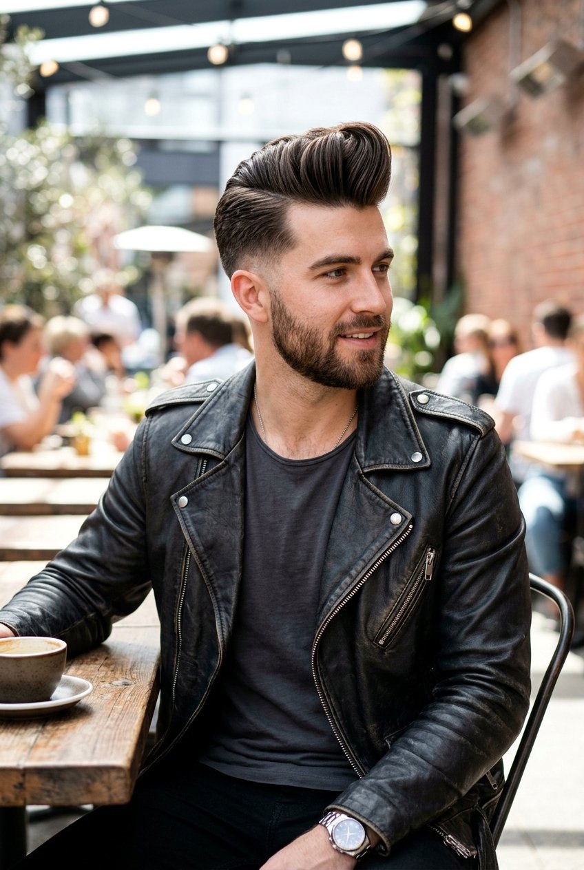 Pompadour Comb Over - 20 comb over for thin hair men - 20 comb over for thin hair men