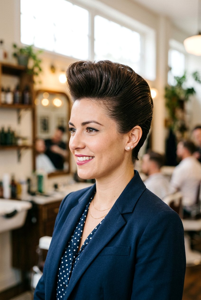 Pompadour Hair Retro Hair - 20 retro hairstyles for women - 20 retro hairstyles for women