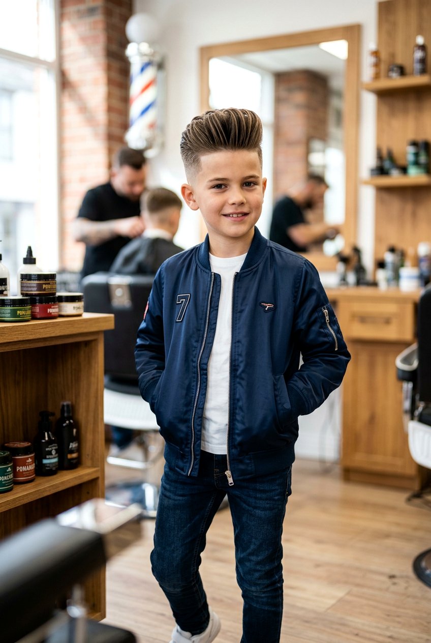 Pompadour Haircut - 20 first day of school haircuts for boys - 20 first day of school haircuts for boys