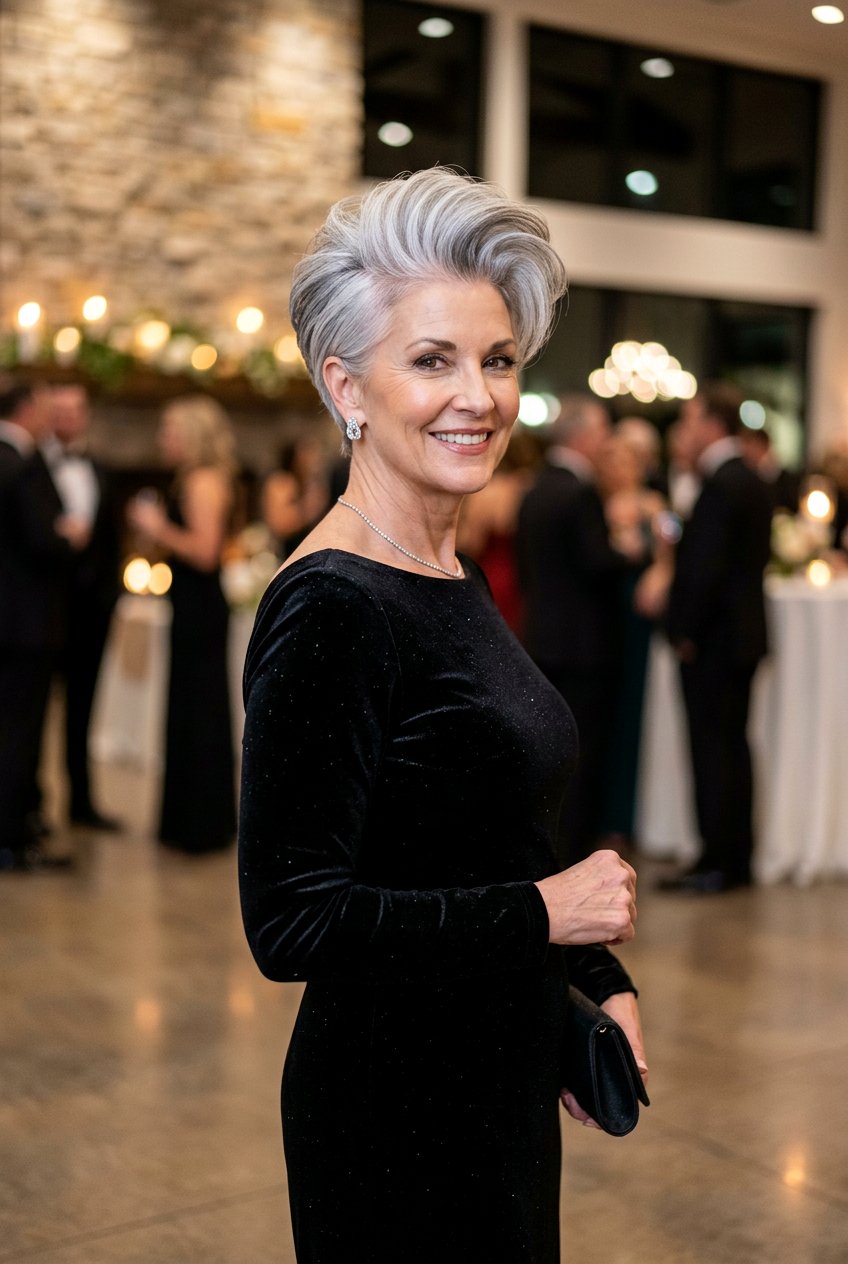 Pompadour Pixie Cut - 20 low maintenance pixie for mature women - 20 low maintenance pixie for mature women