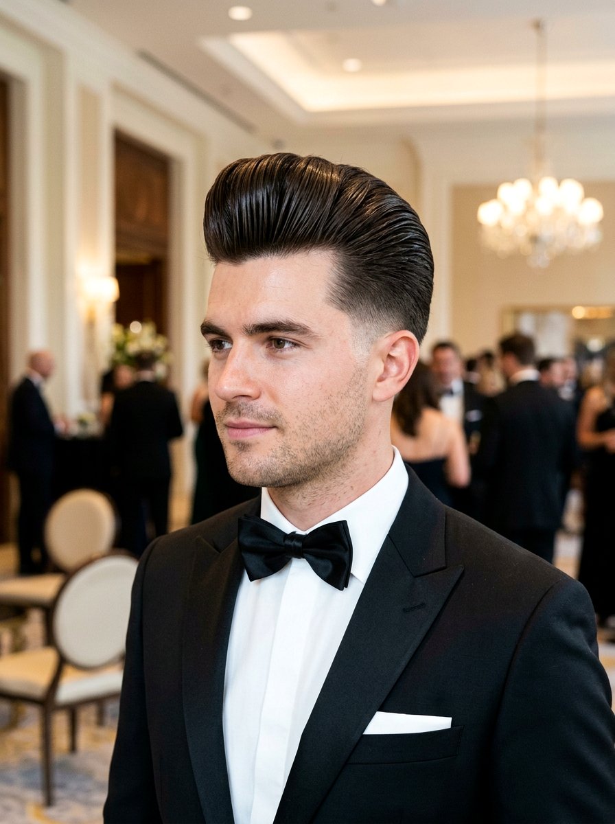 Pompadour Quiff - 20 quiff haircut for thick hair men - 20 quiff haircut for thick hair men