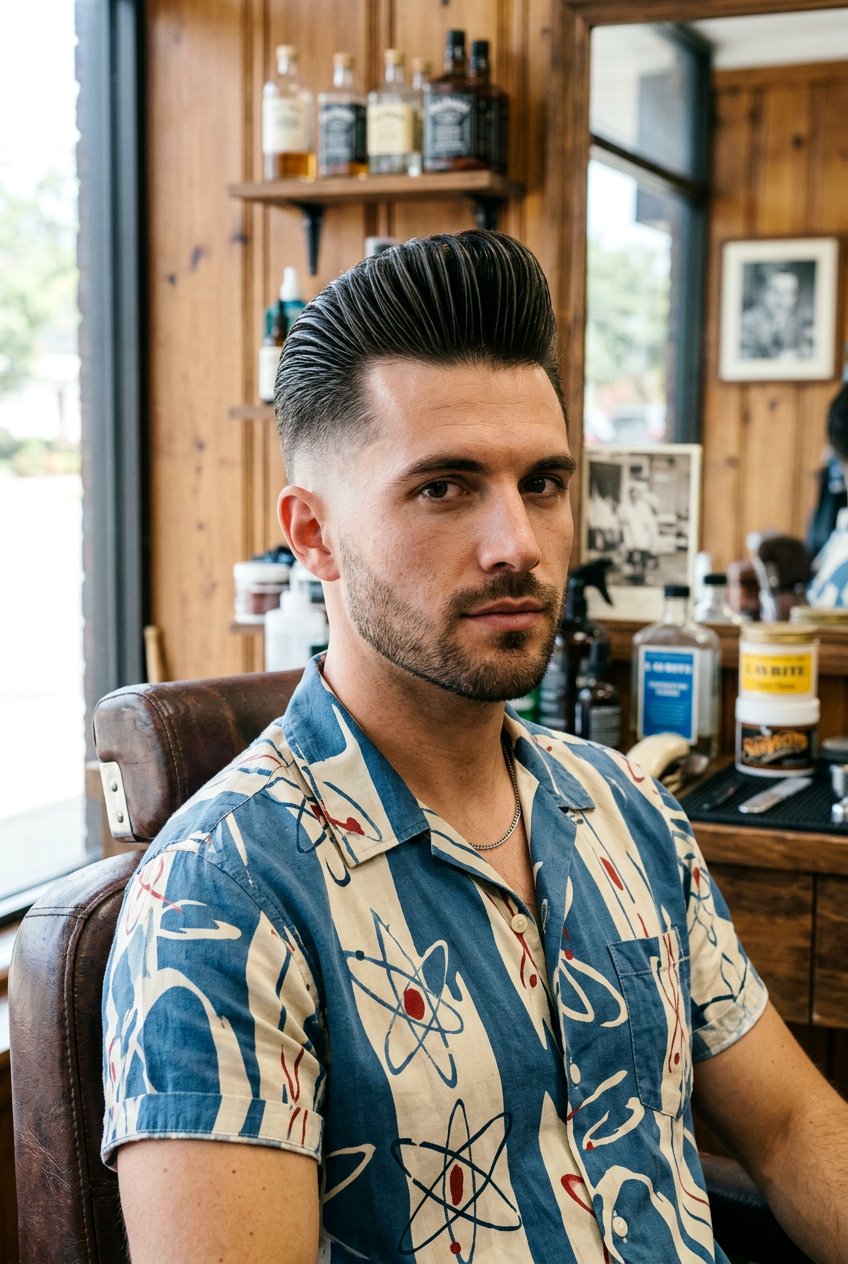 Pompadour Slick Back Undercut - 20 undercut with slick back men - 20 undercut with slick back men