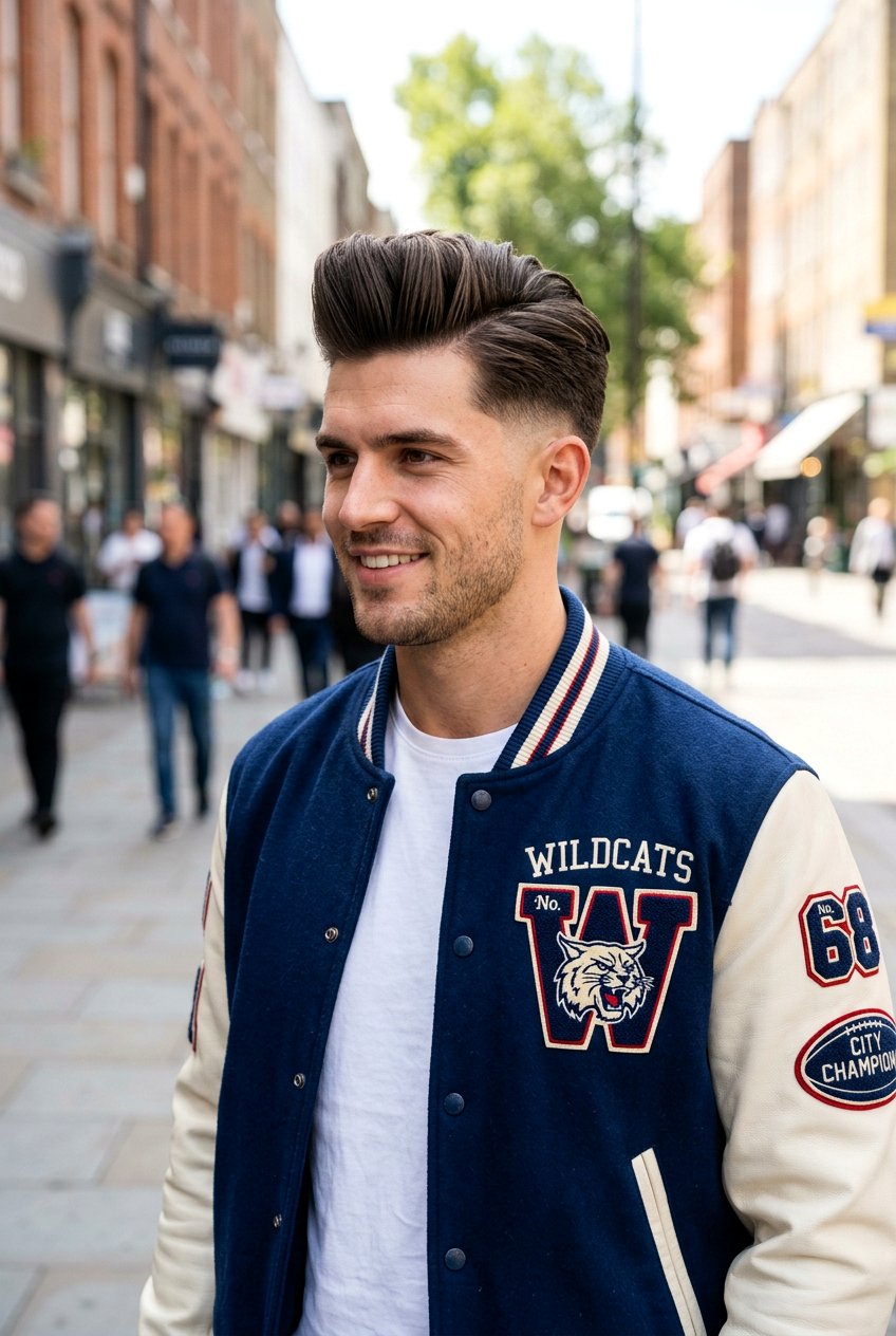 Pompadour Taper Comb Over - 20 tapered comb over for men - 20 tapered comb over for men