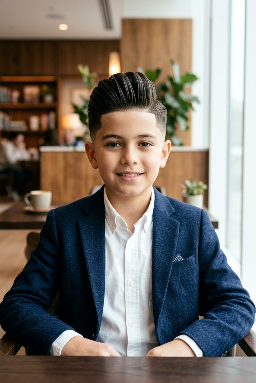 Pompadour Taper Fade - 20 clean taper haircut for boys - 20 clean taper haircut for boys