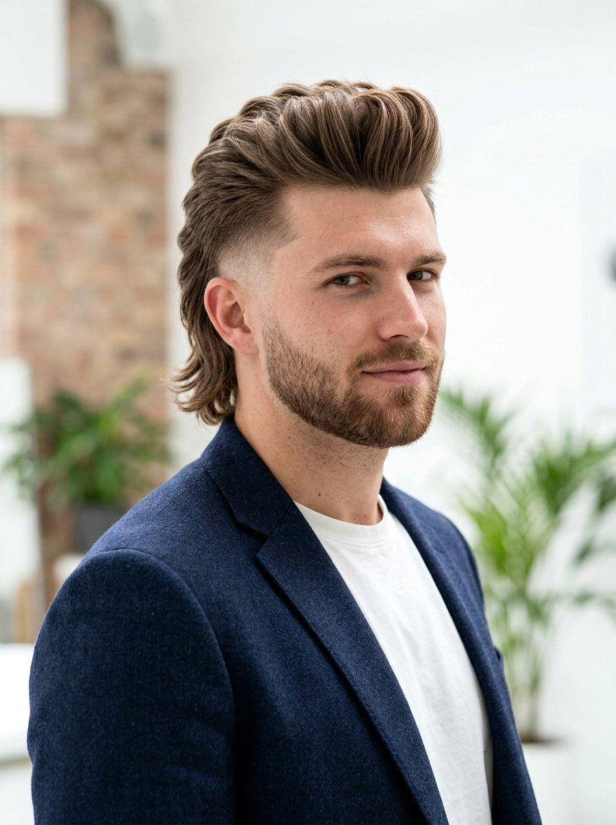 Pompadour Taper Mullet Men - 20 taper mullet haircut men - 20 taper mullet haircut men