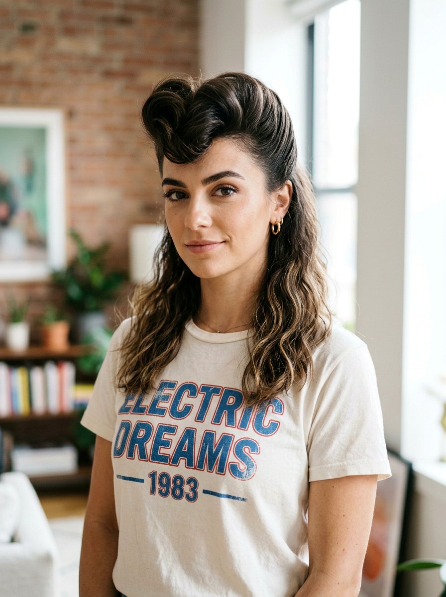 Pompadour With Loose Ends - 20 hairstyle to blend short regrowth - 20 hairstyle to blend short regrowth