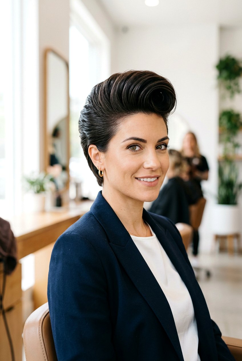 Pompadour - 20 vintage hairstyles for women - 20 vintage hairstyles for women