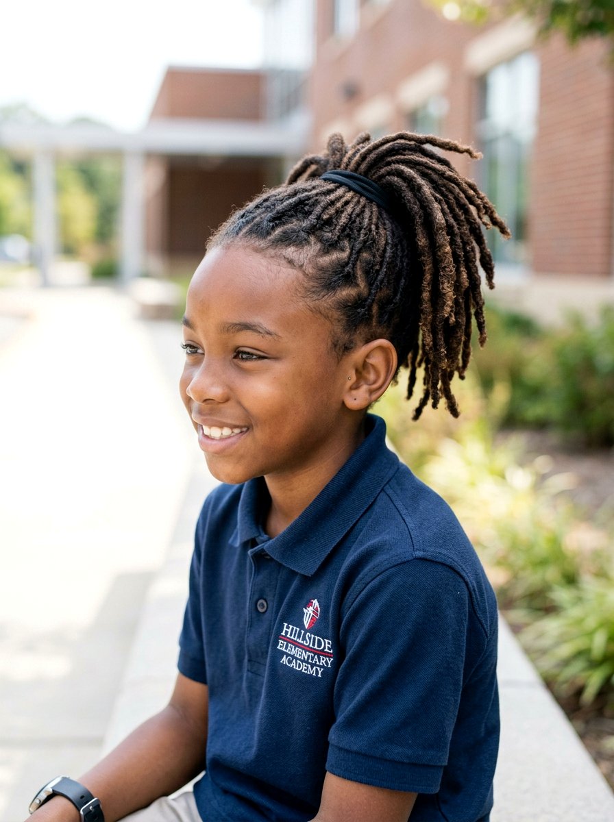 Ponytail Locs - 20 school loc styles for boys - 20 school loc styles for boys